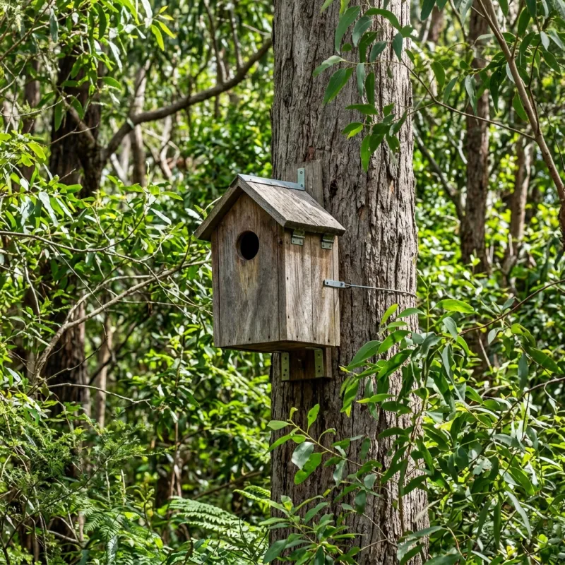 Animal nesting box installed as a humane alternative to a Narre Warren South roof cavity